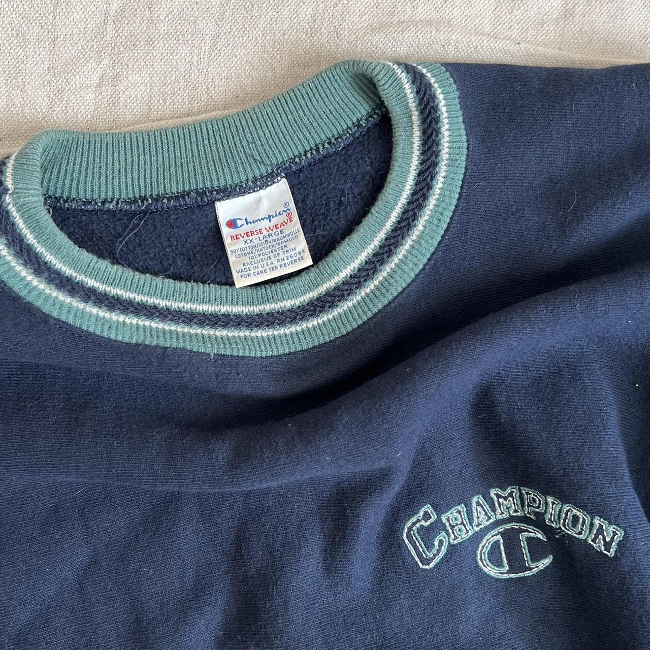 Vintage Champion Reverse Weave Crewneck... - Depop