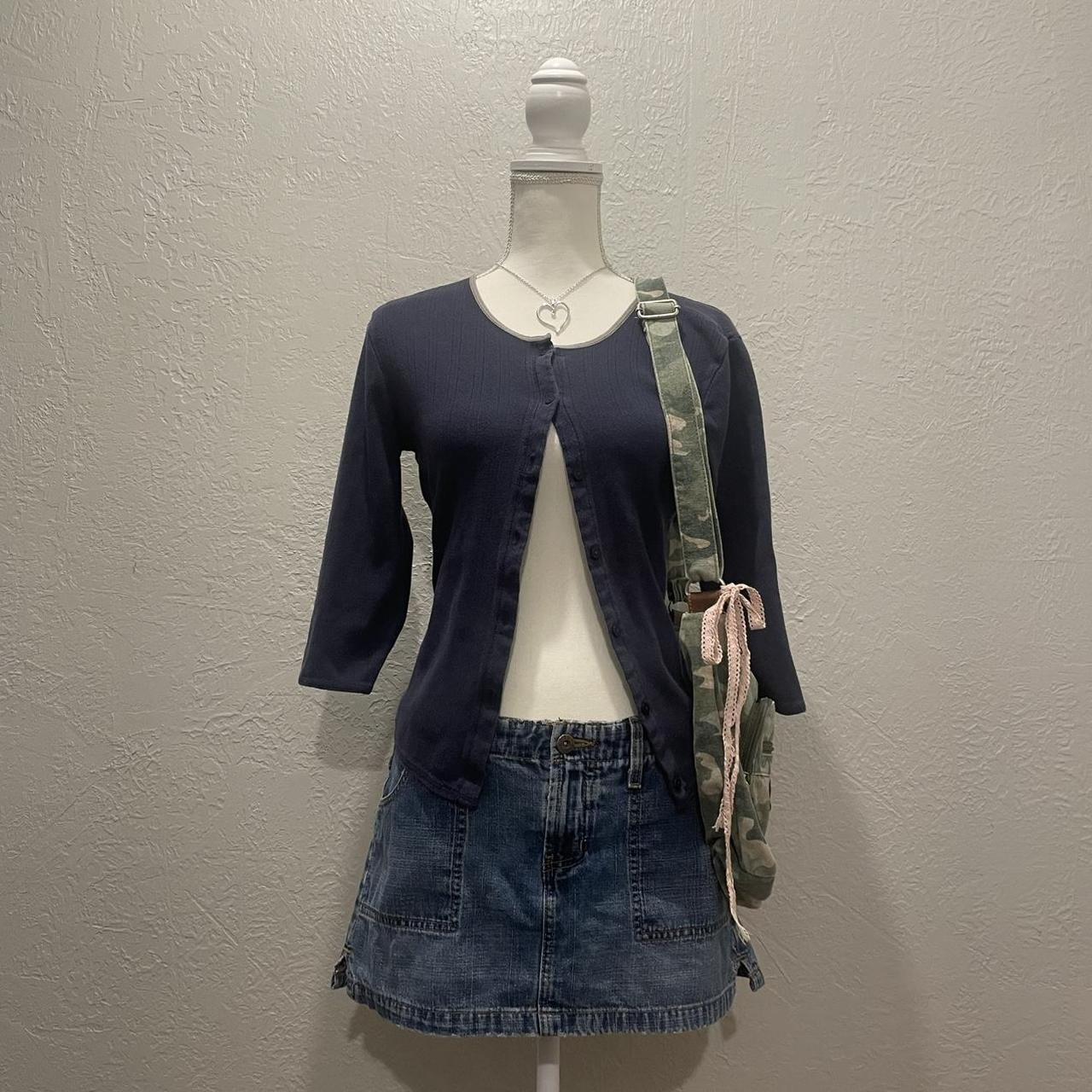 Womens Y K Vintage S Old Navy Navy Blue Grey Depop