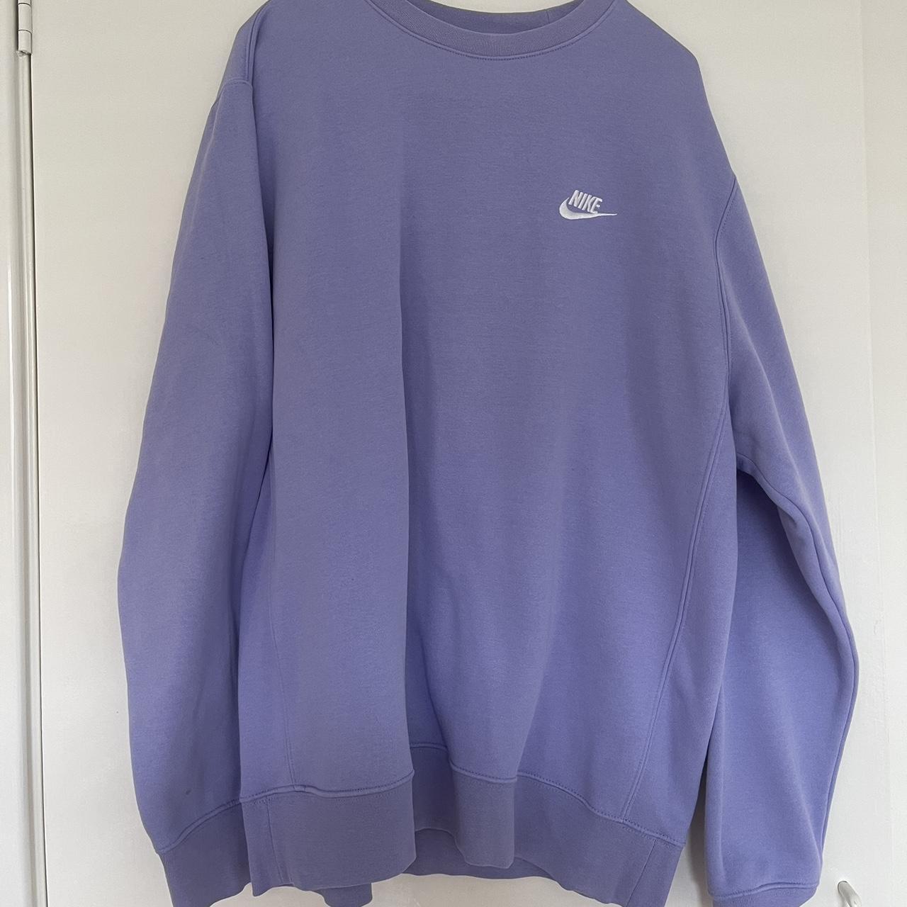 LILAC MENS NIKE CREW JUMPER SIZE L FITS AUS SIZE 16 Depop