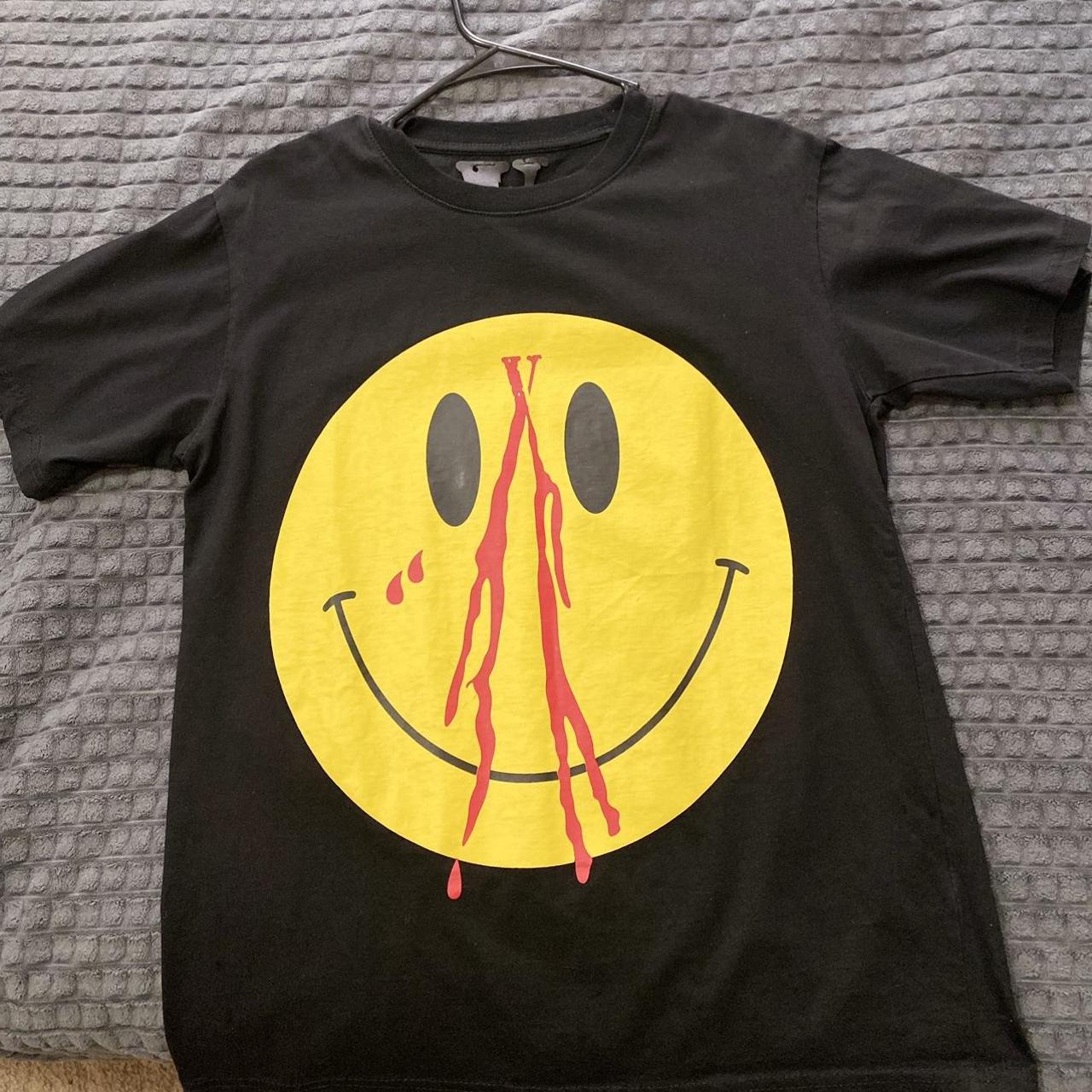 Vlone smily face #vlone #streetwear it fits big - Depop