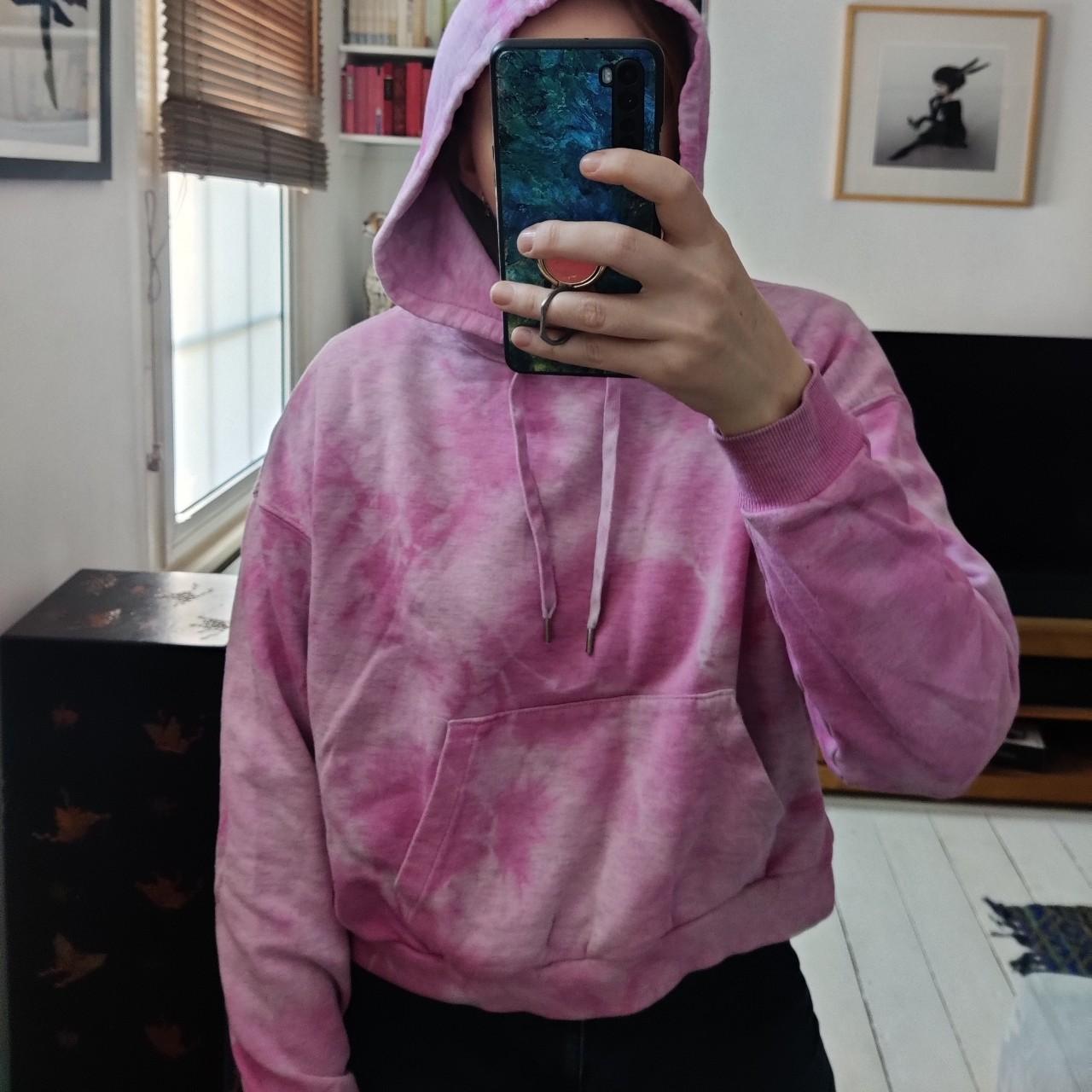 H&M Women's Pink Hoodie Depop