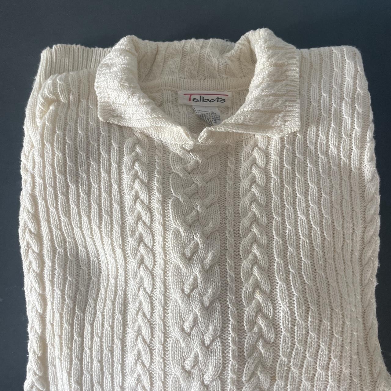 Talbots collared vintage sweater - Depop