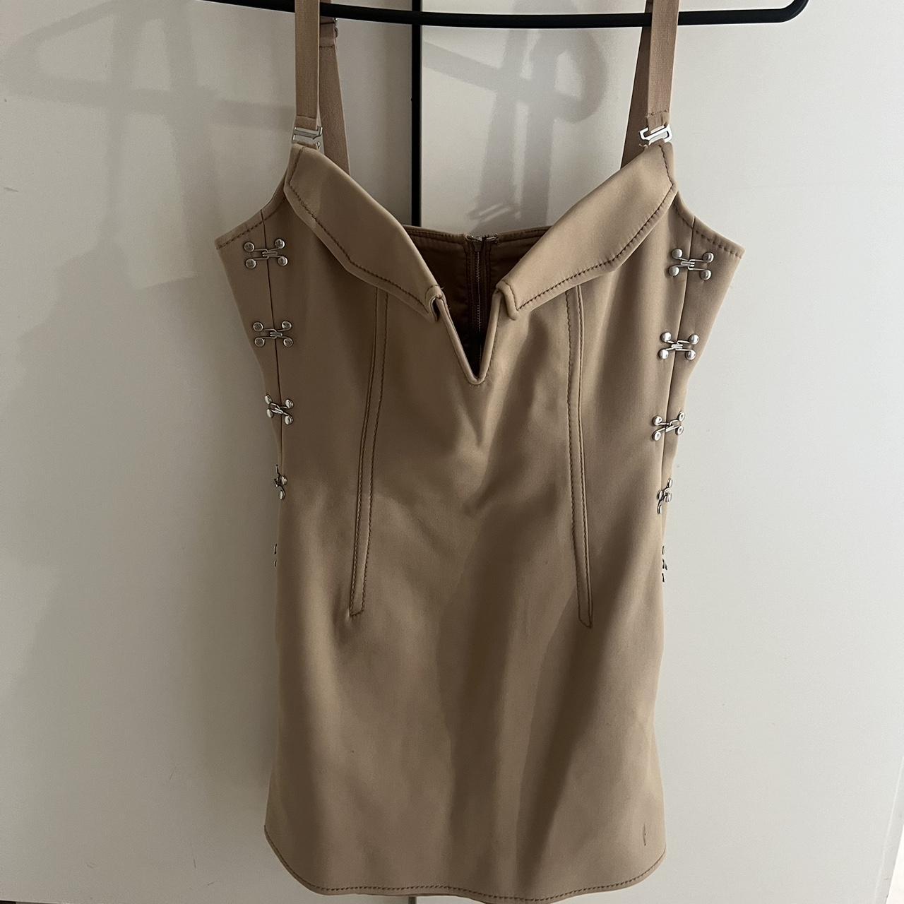 Lee Accordion Pleat Dion Lee Bustier Pleated Mini Dress Dion Lee