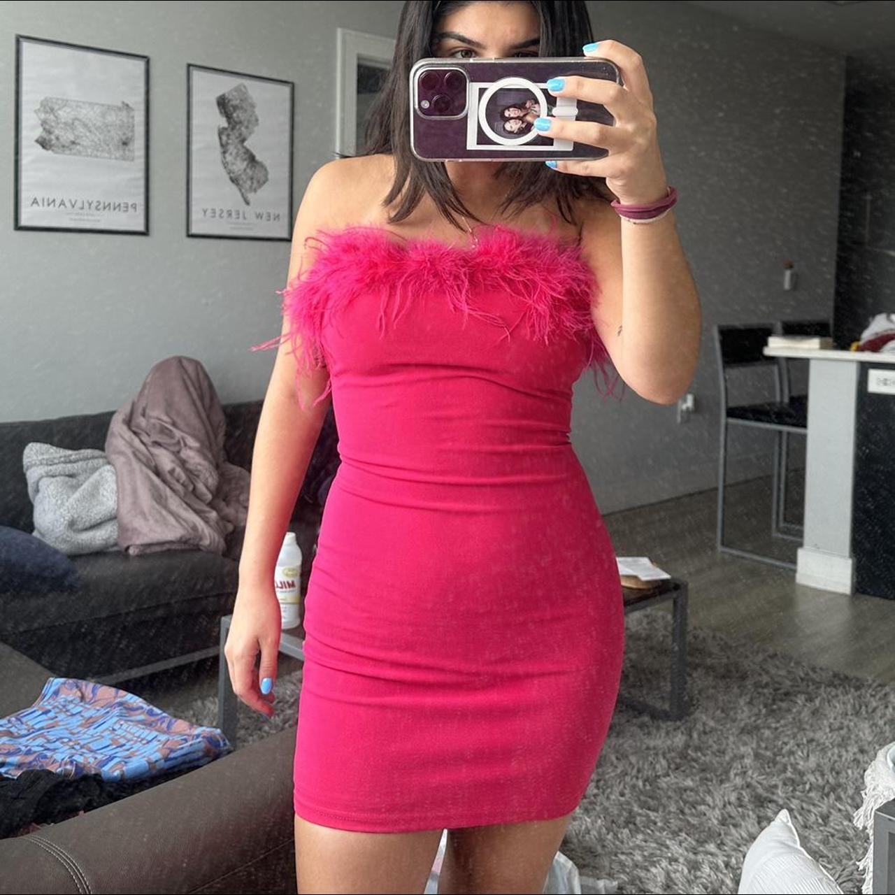 Windsor Women's Pink Dress Depop