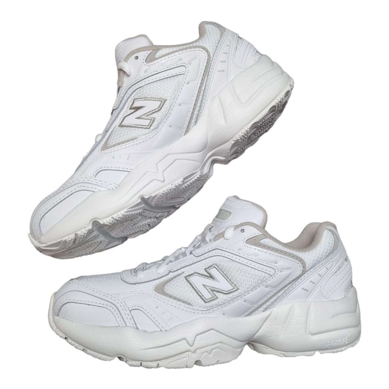 New Balance 452 Trainers White Grey Chunky Sneakers... Depop