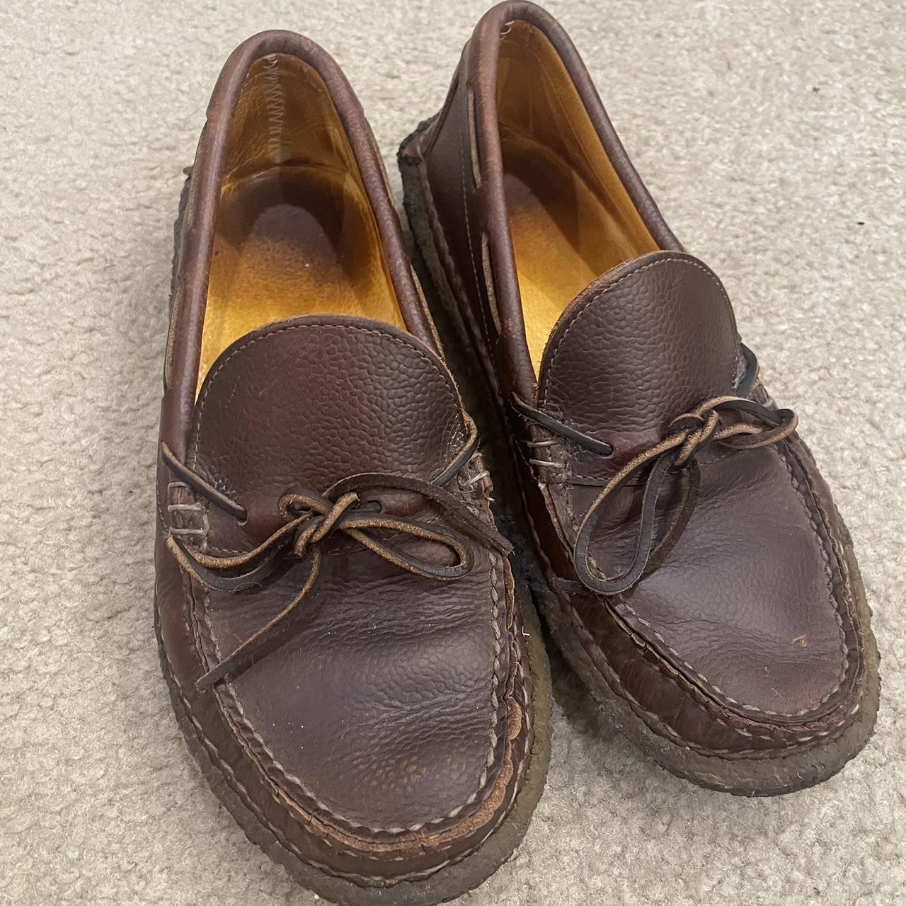 Quoddy leather loafers. Genuine leather. Used... - Depop