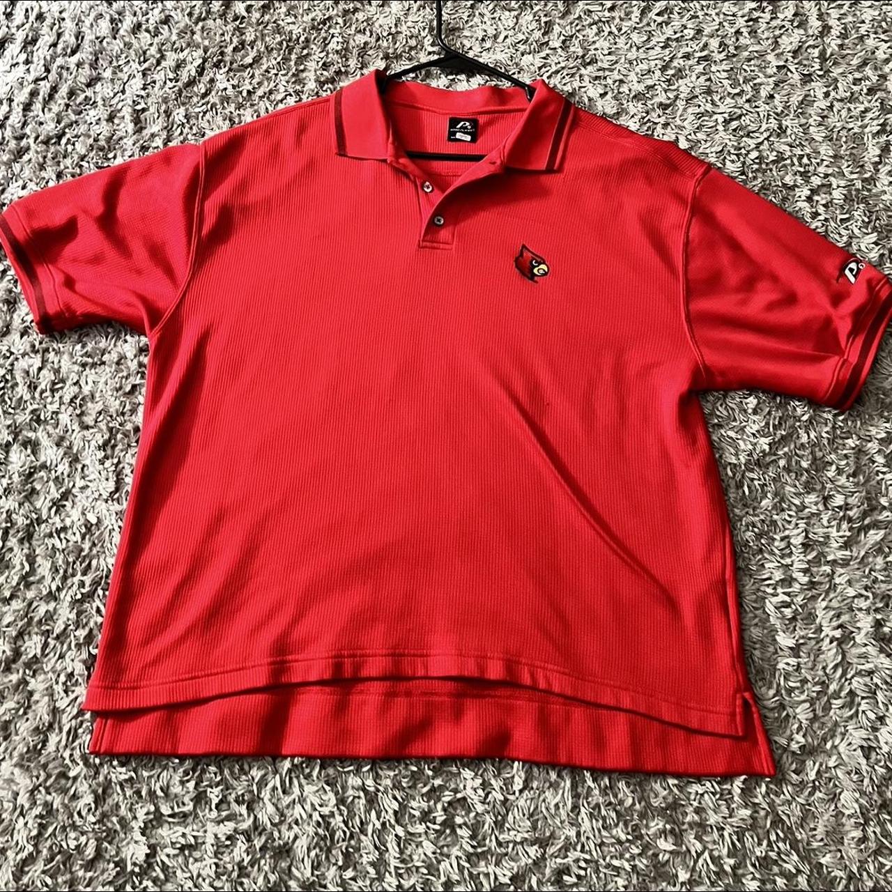 Louisville Cardinals polo Pit to Pit - 23 inches - Depop