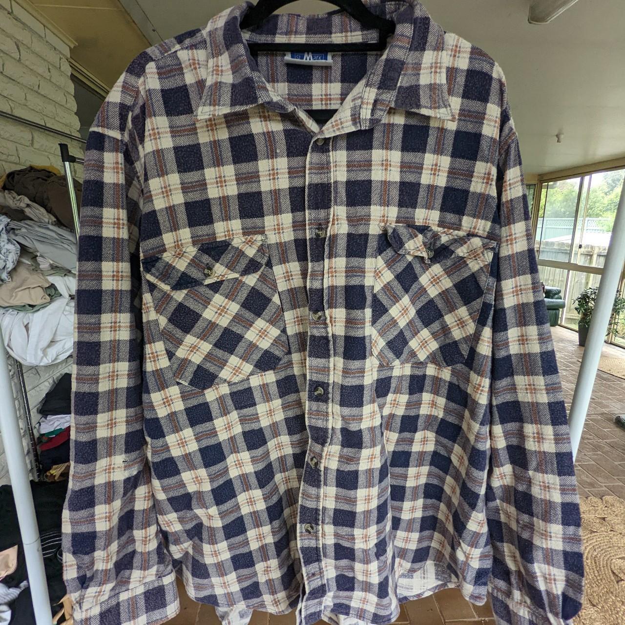 Oversized flannel size L - Depop