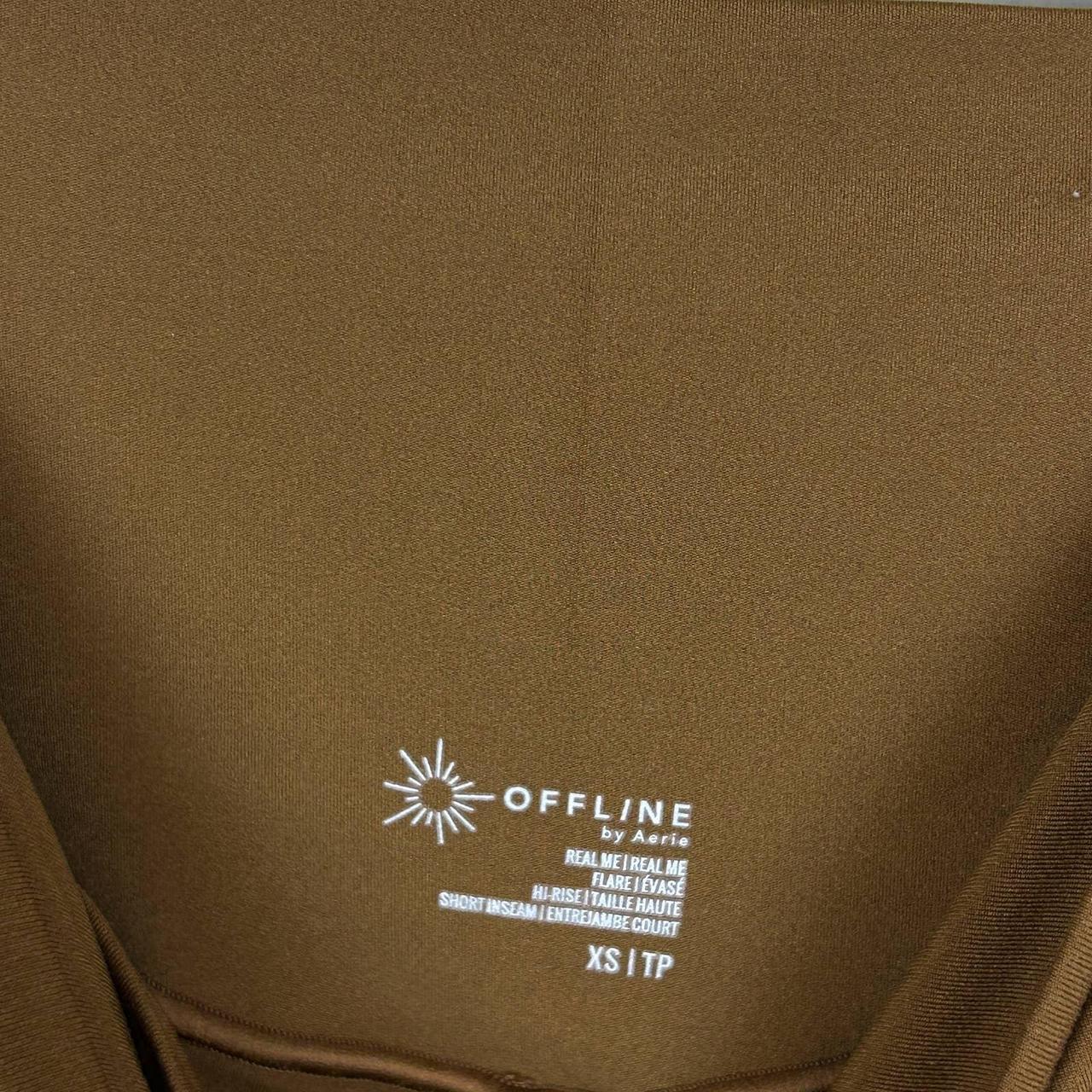 Offline by Arie - Flare brown leggings with scrunch. - Depop