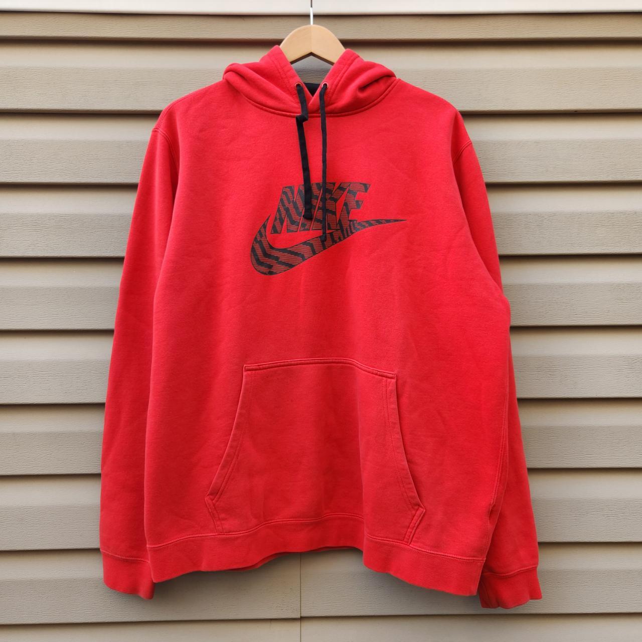 Nike Men's Red Hoodie | Depop