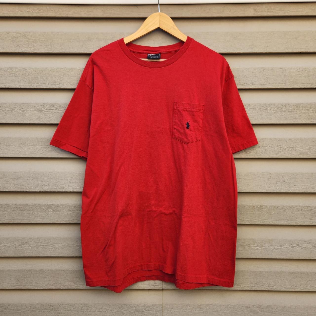 Polo Ralph Lauren Men's Red T-shirt | Depop