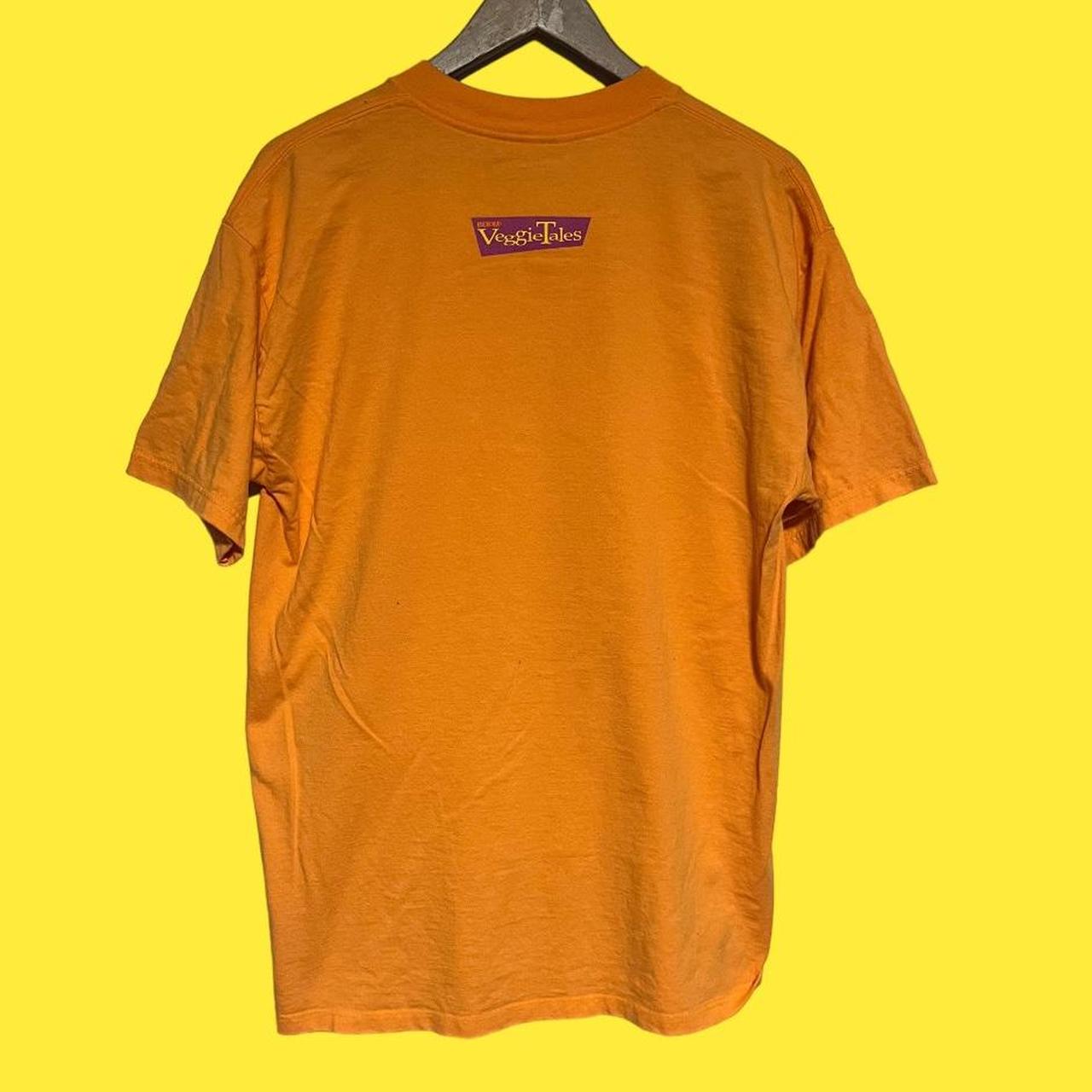Gildan Men's Orange and Yellow Tshirt Depop
