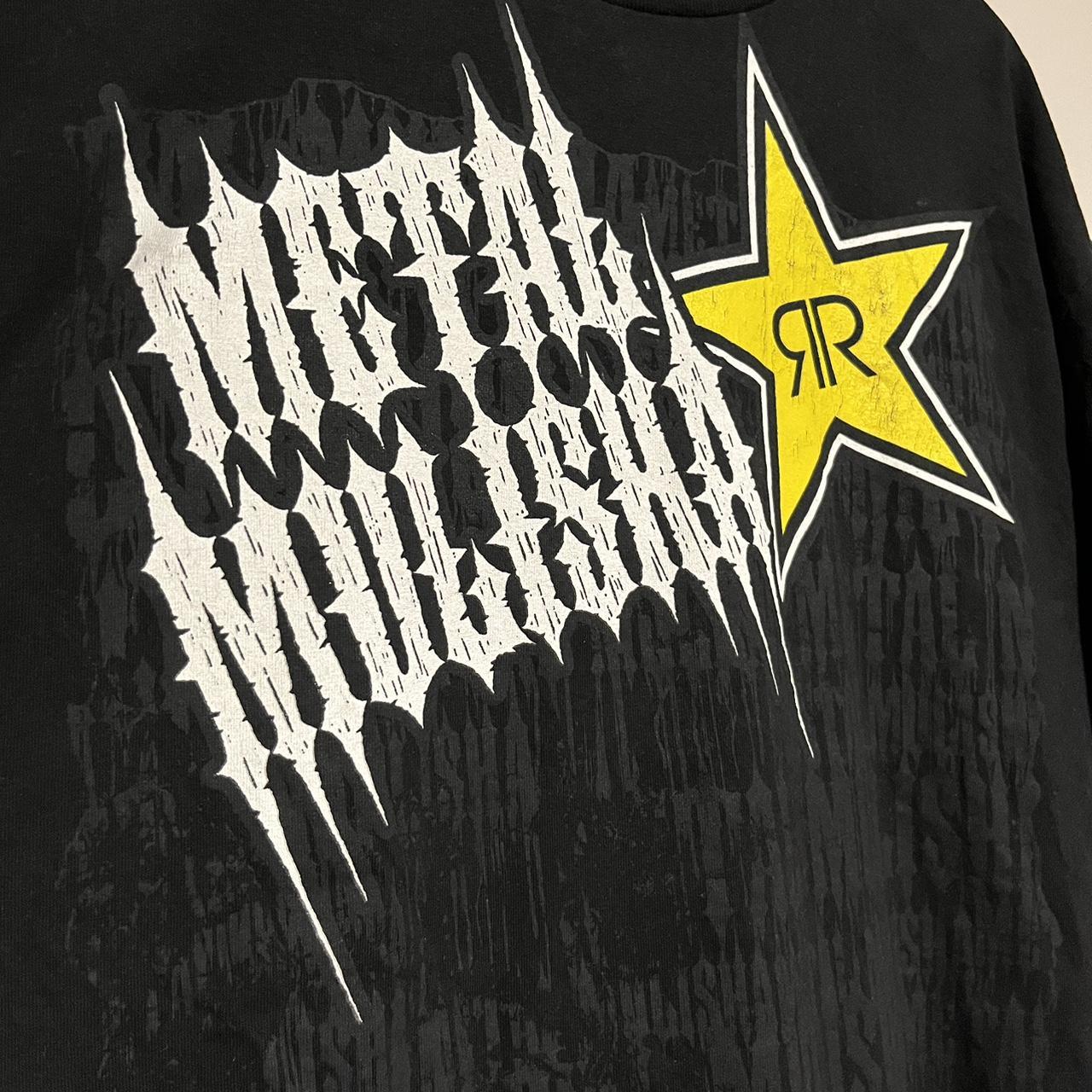 2000s y2k Metal Mulisha rockstar energy drink shirt.... Depop
