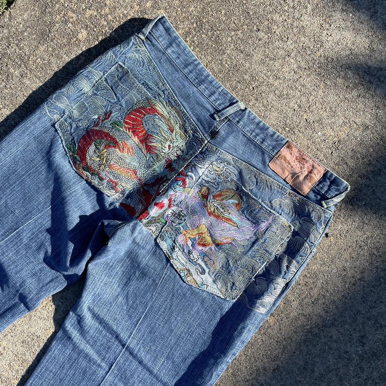 Vintage RMC Red Monkey Jeans Embroidered Graphic,... - Depop