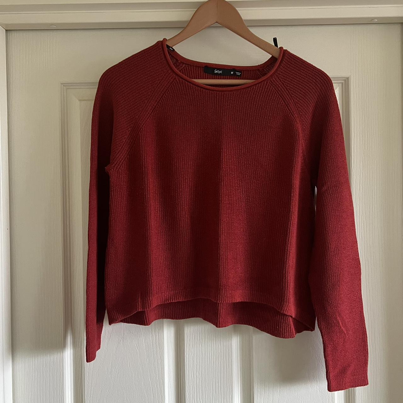 Sportsgirl red slightly cropped jumper. I love this... Depop