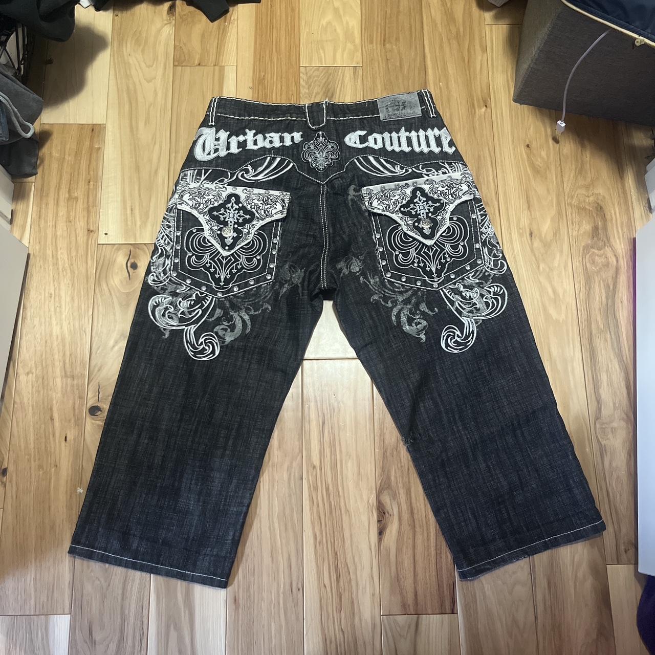 Victorious Baggy Skater Jeans Embroidered Urban... - Depop