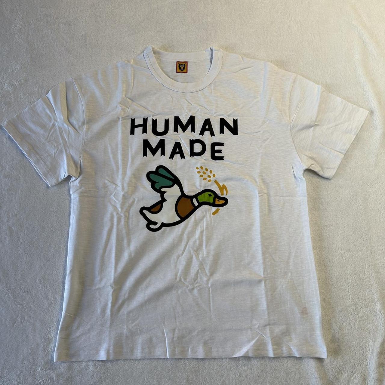 New Human Made duck tee in white color and Size - Depop