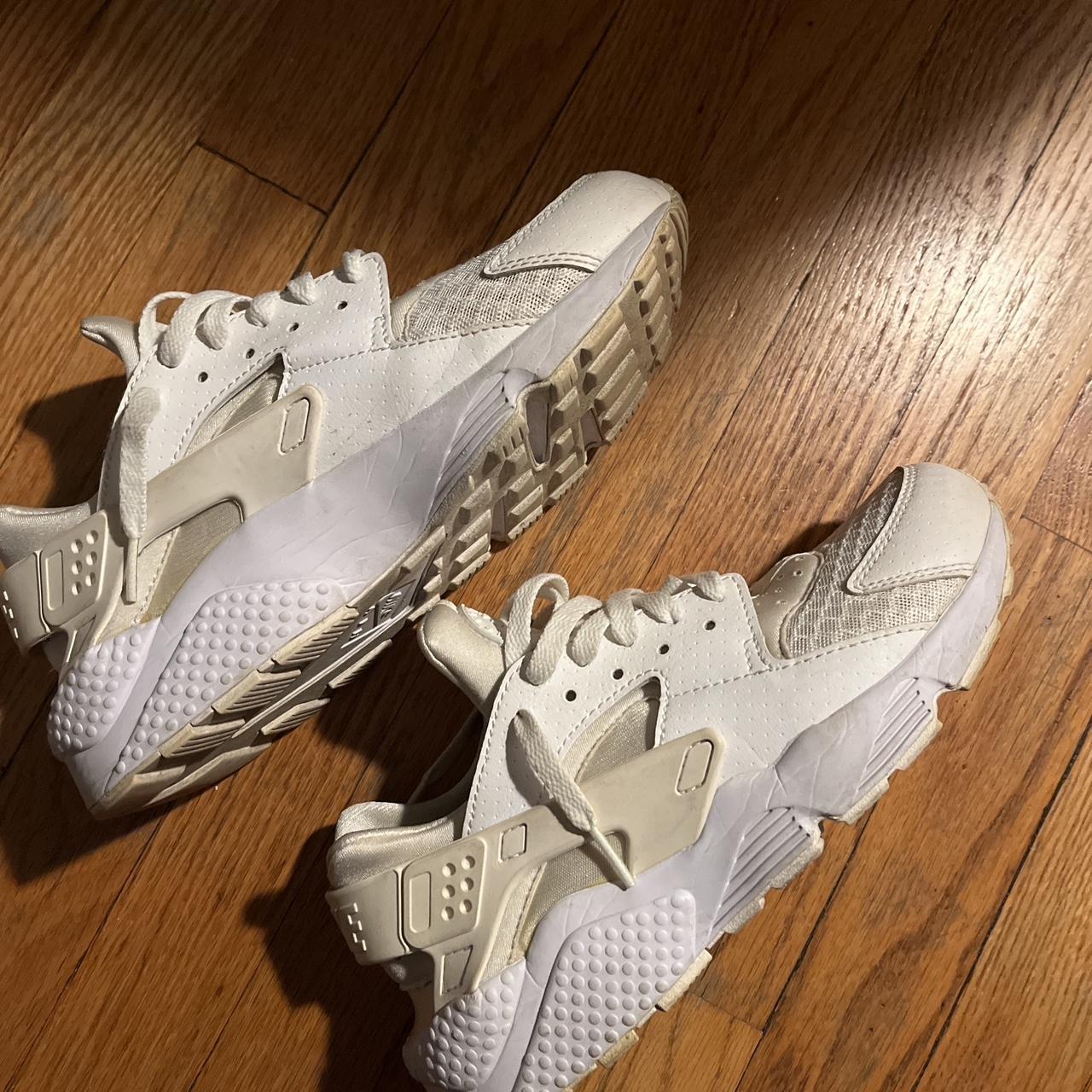 mens white huarache trainers