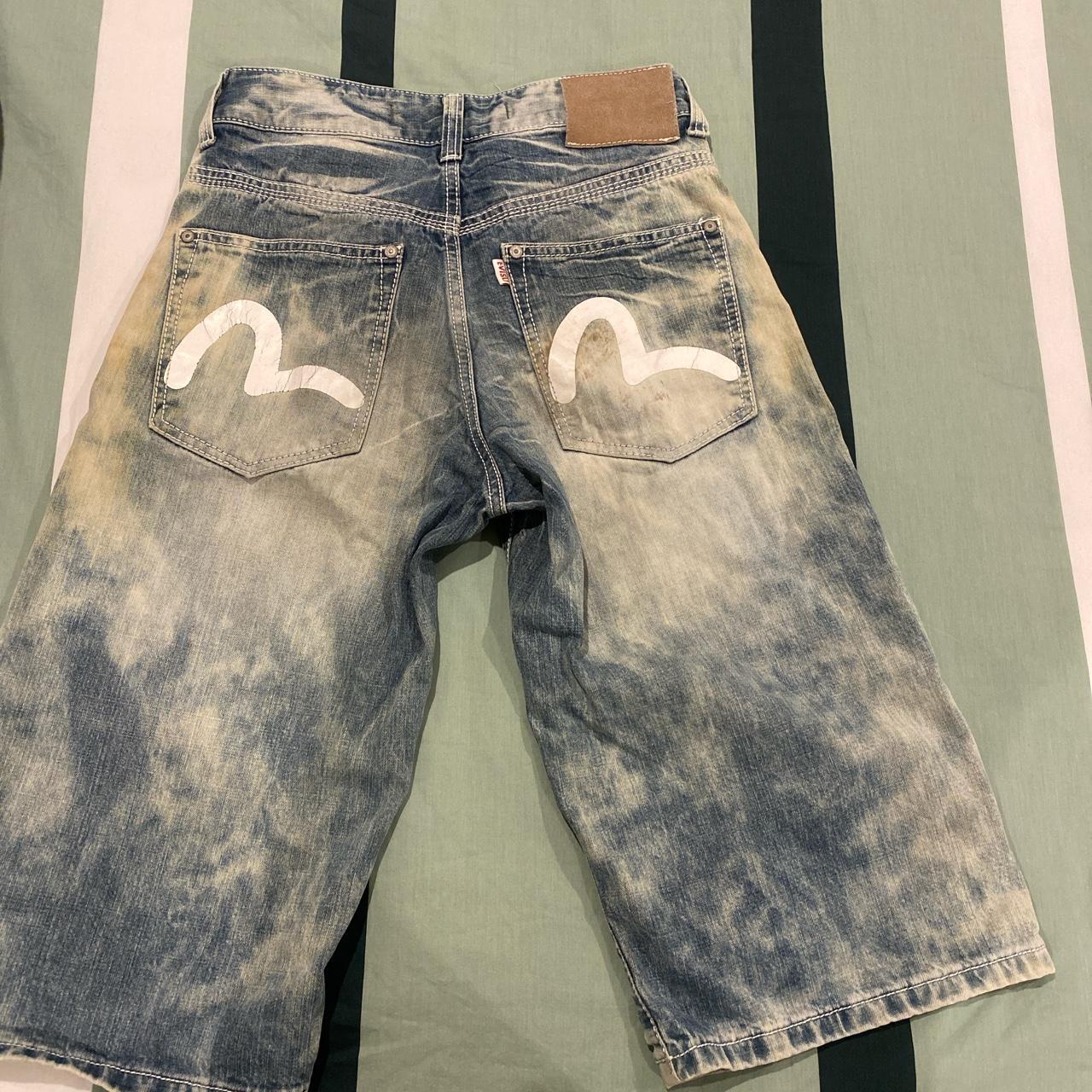 ‼️FINAL PRICE‼️ Grail- Evisu jorts in a beautful... - Depop
