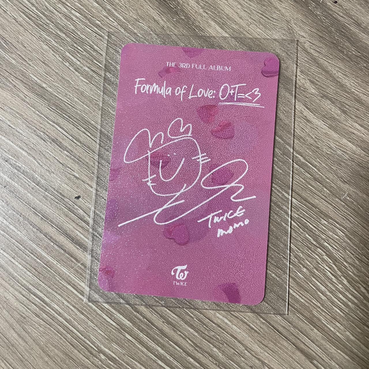 Momo Formula of Love photocard #twice #momo... - Depop