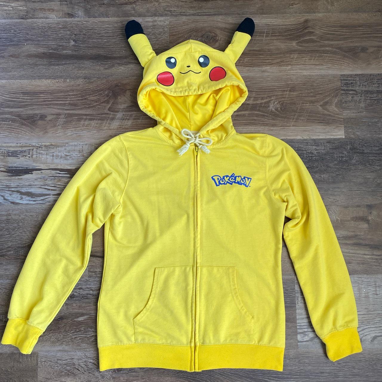 pokémon pikachu zip up jacket with hoodie kids L... - Depop