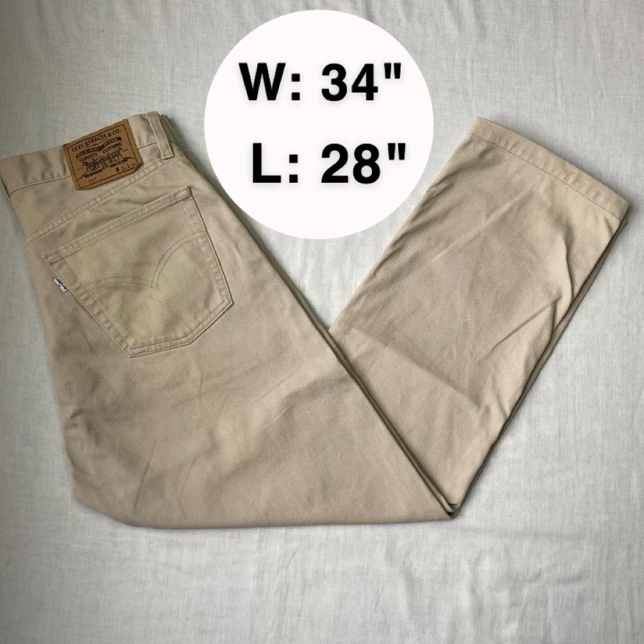 Levi's Men's Cream Jeans Depop
