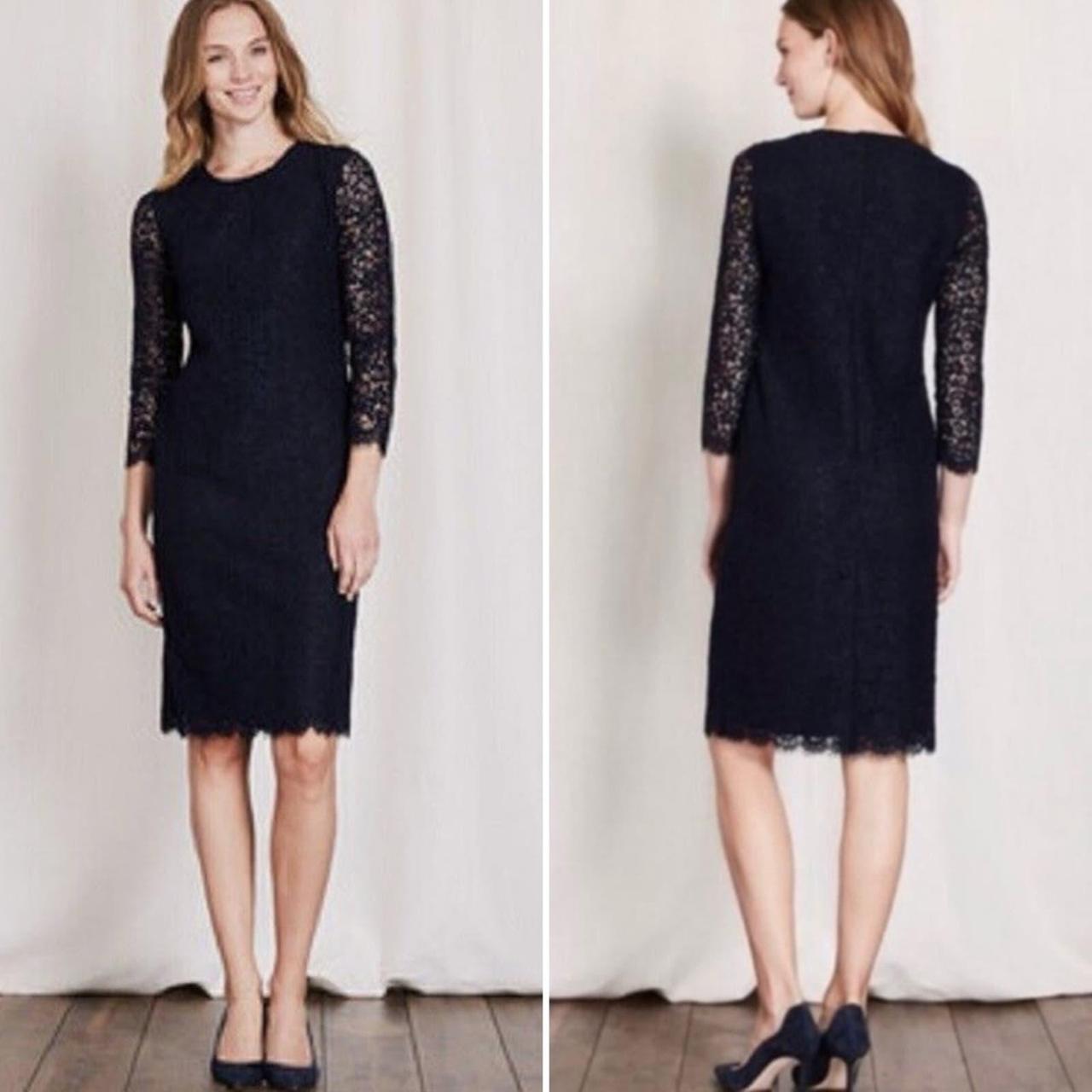 Boden navy lace dress best sale