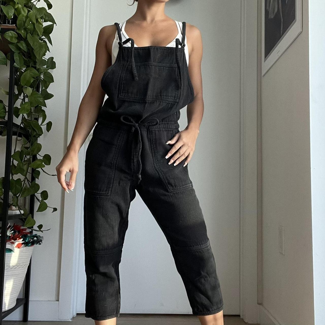 Aritzia Wilfred free workwear utility denim jumpsuit