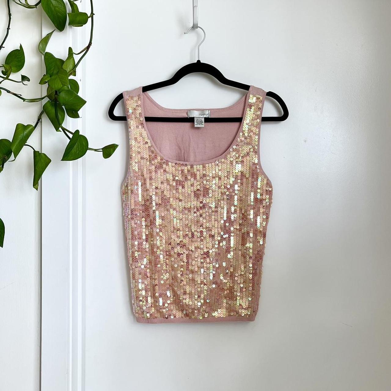 Rose gold vest clearance top