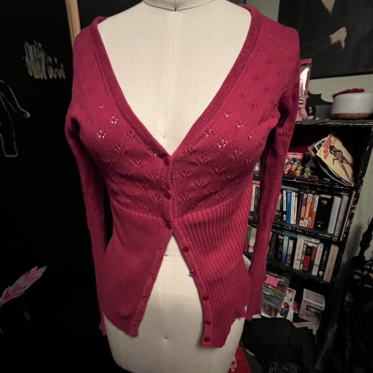 super cute pink cardigan not actually hollister Depop