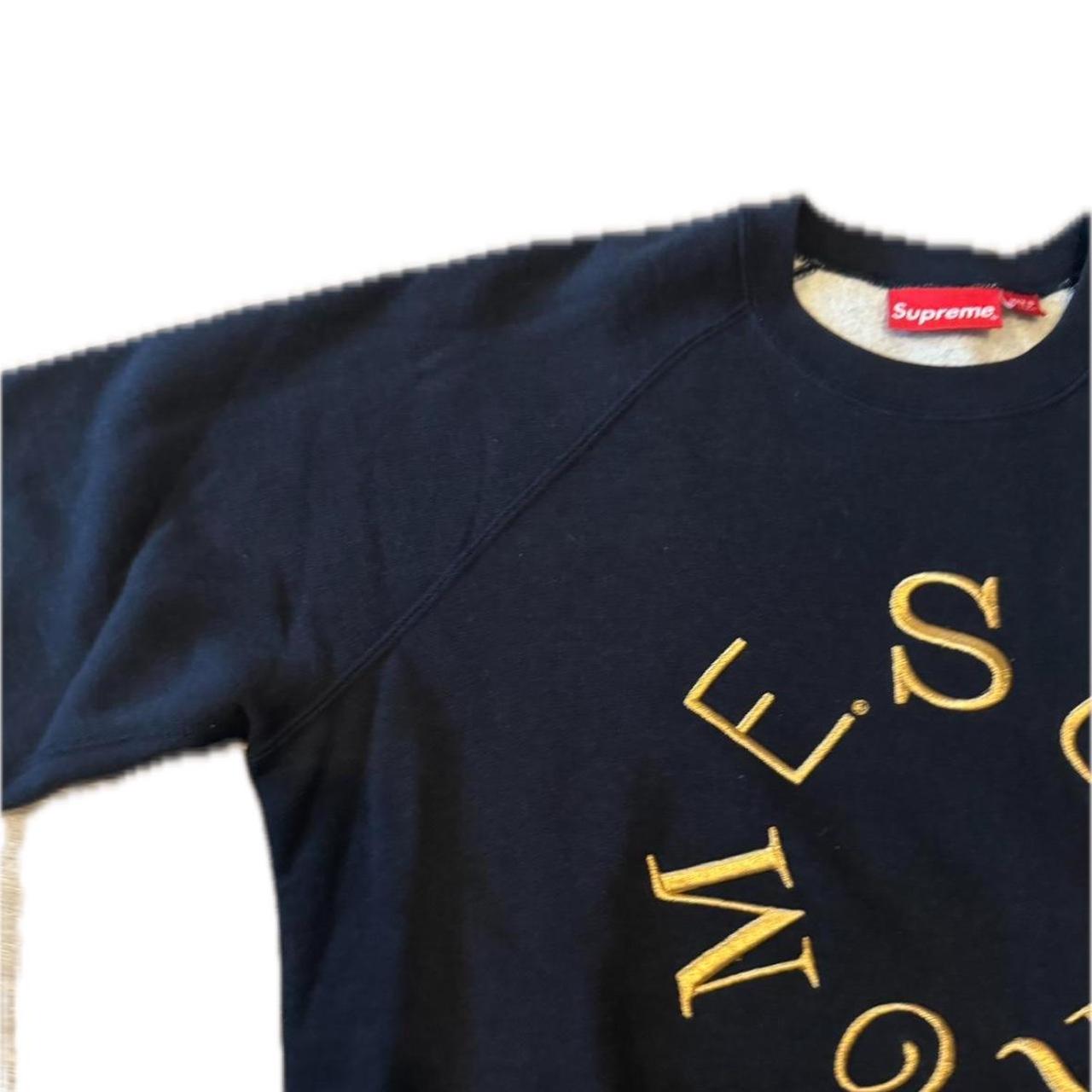 SUPREME CURSIVE CIRCLE LOGO newest CREWNECK