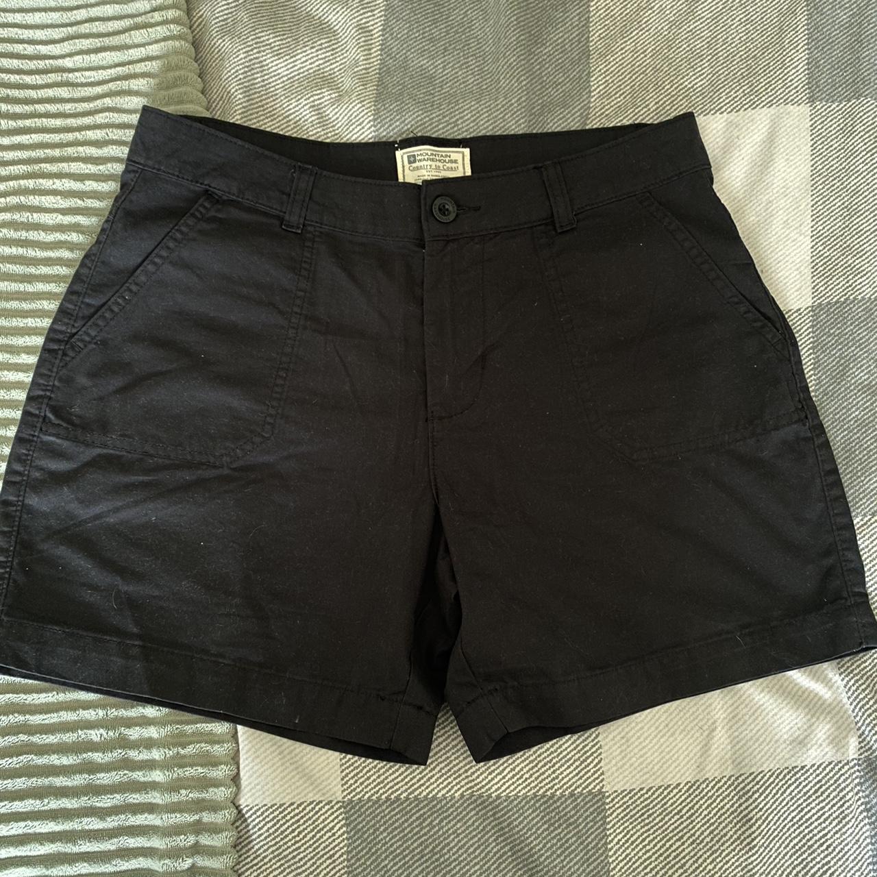 Mountain warehouse black cargo style shorts, size... - Depop