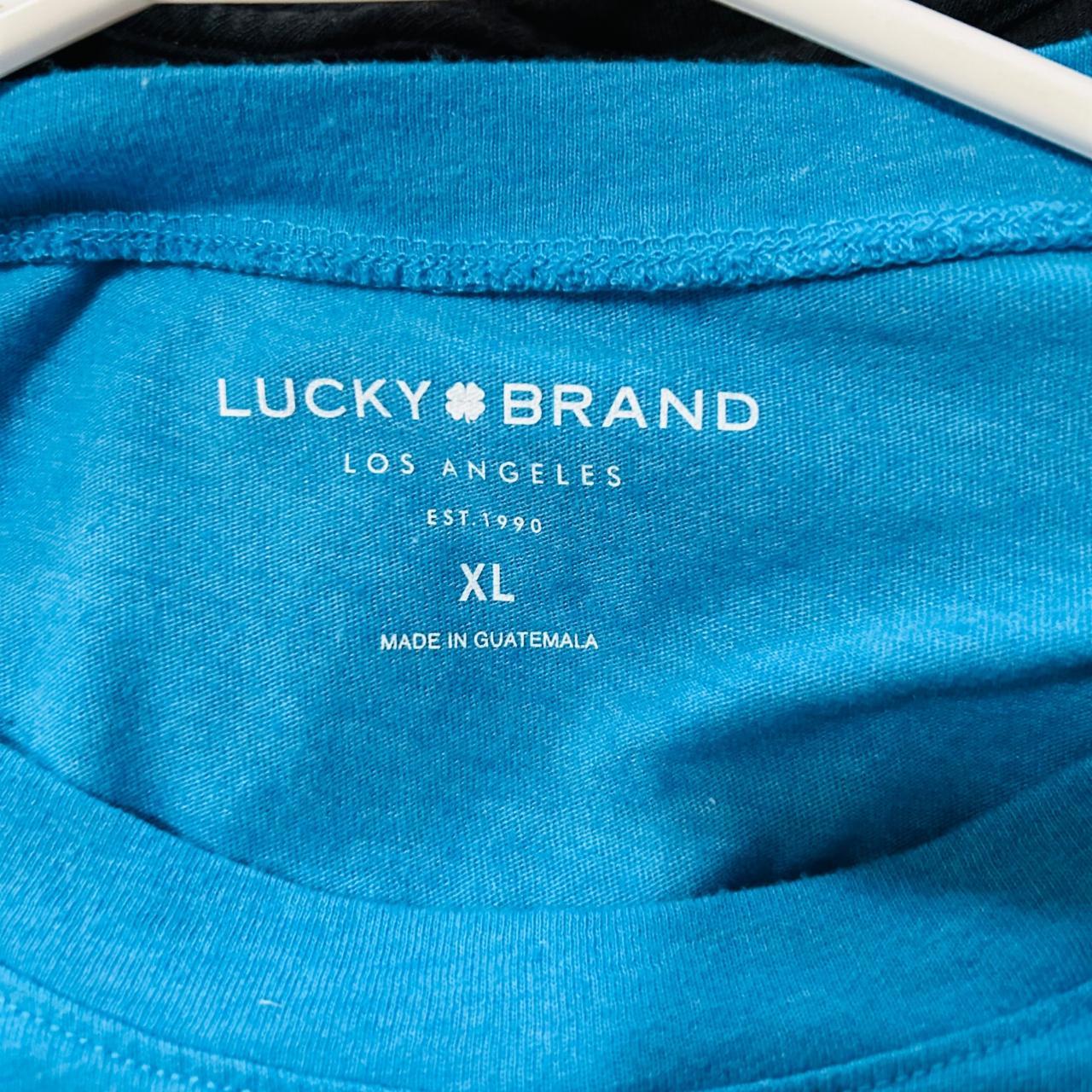Lucky Brand Blue Womans XL shirt Good used - Depop