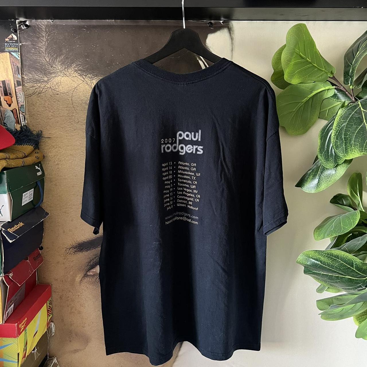 Etsy Clothing Paul Rodgers T Shirts ☕新品L PaulRodgers WorldTour