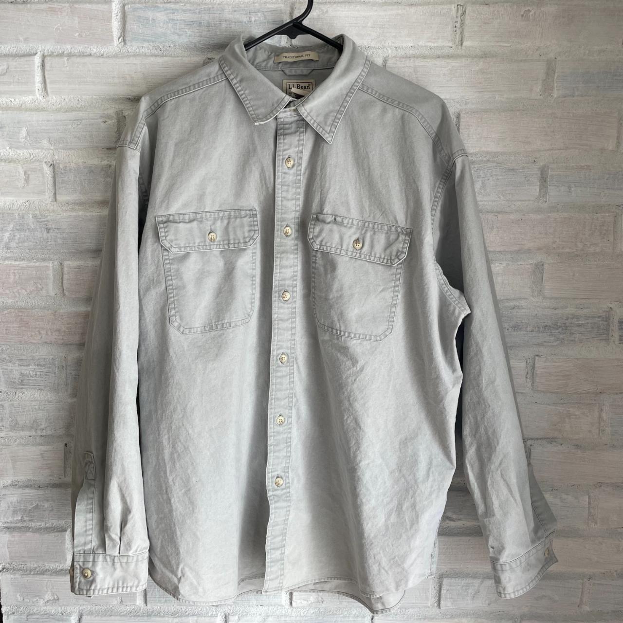 L.L.Bean Men's Grey Shirt | Depop