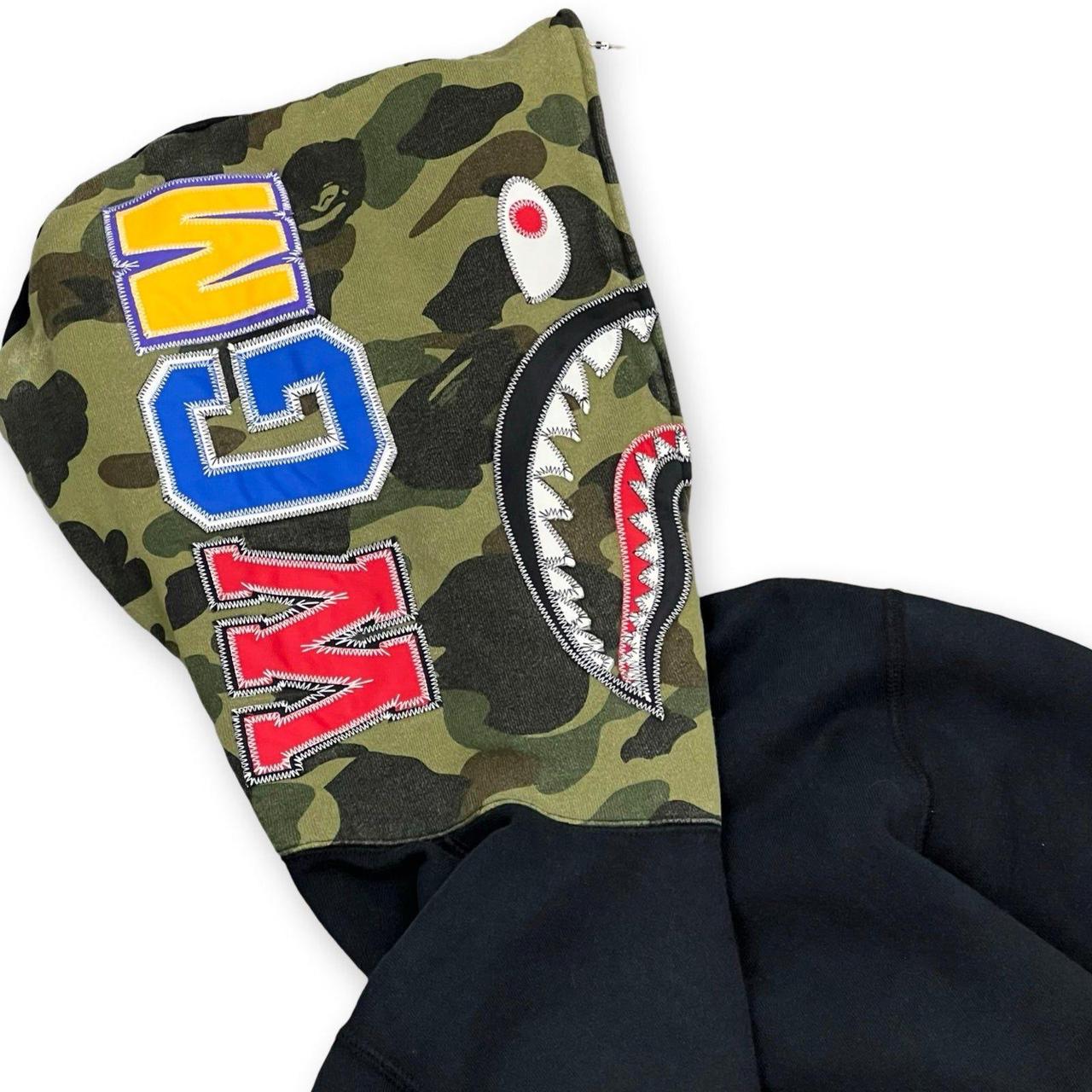 BAPE Split 1st Camo Shark Hoodie in black Full | Depop BAPE Split 1st Camo Shark Hoodie in black Full | Depop