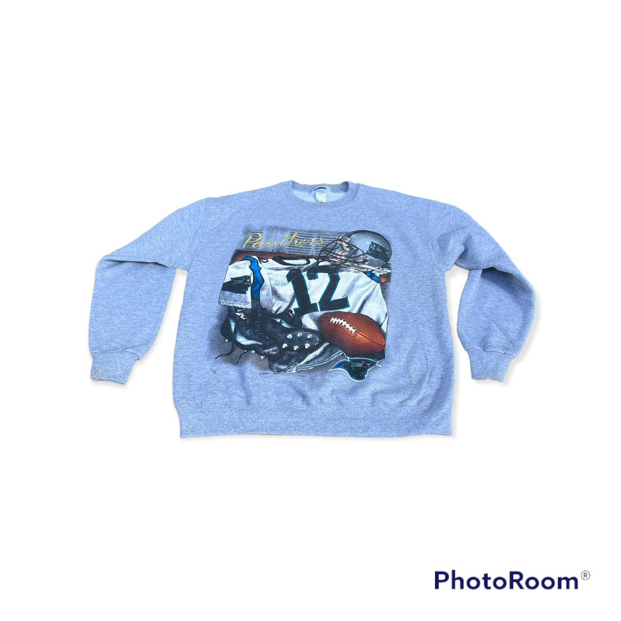 Vintage 90's Carolina Panthers Crewneck Sweatshirt - Depop