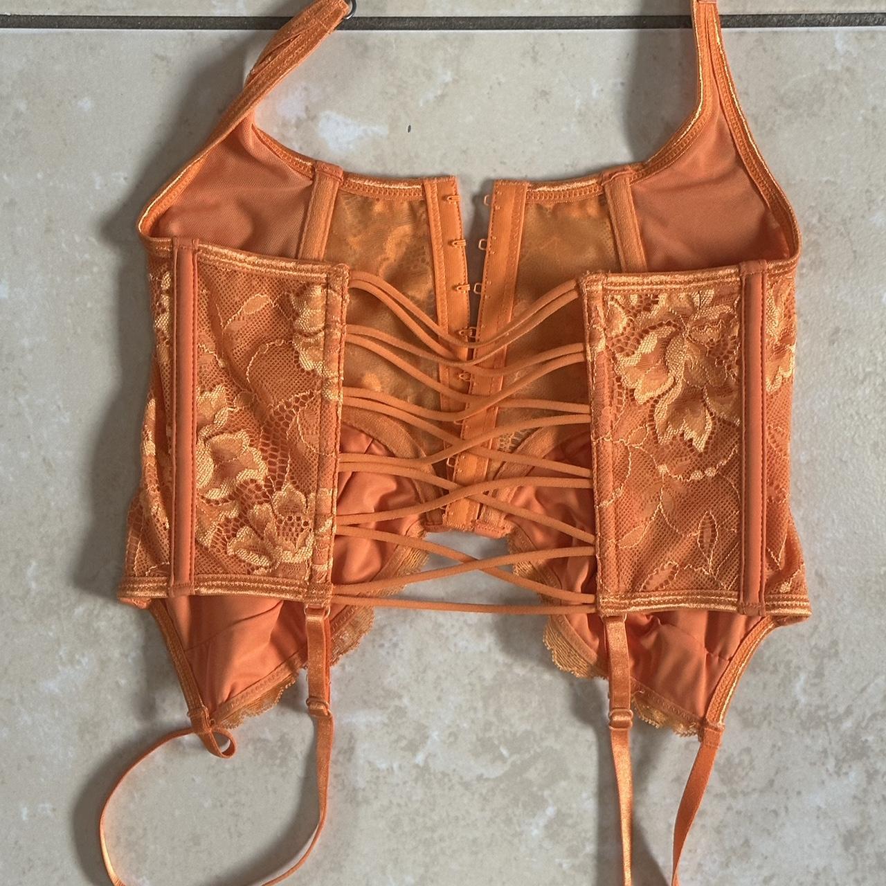 Glassons Womens Orange Corset Depop 1463