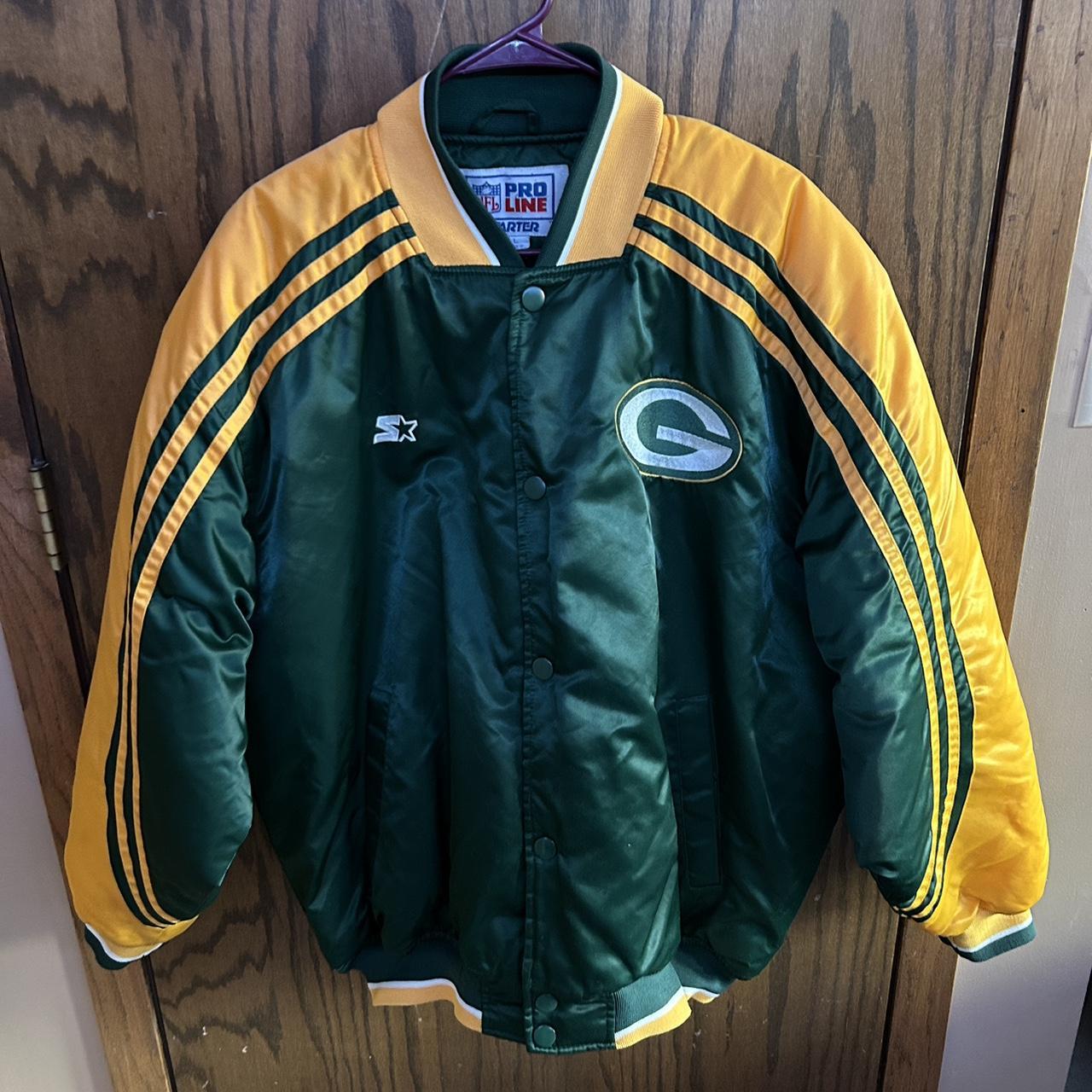 Starter NFL Pro Line Green Bay Packers Jacket Satin... - Depop