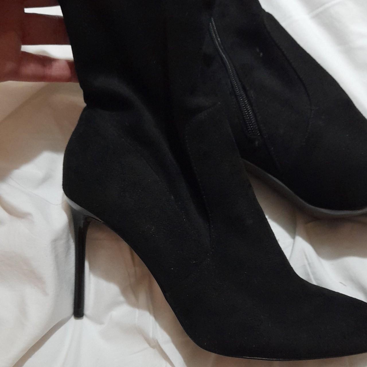 Zara suede ankle boots worn once Size 7 #heels... - Depop