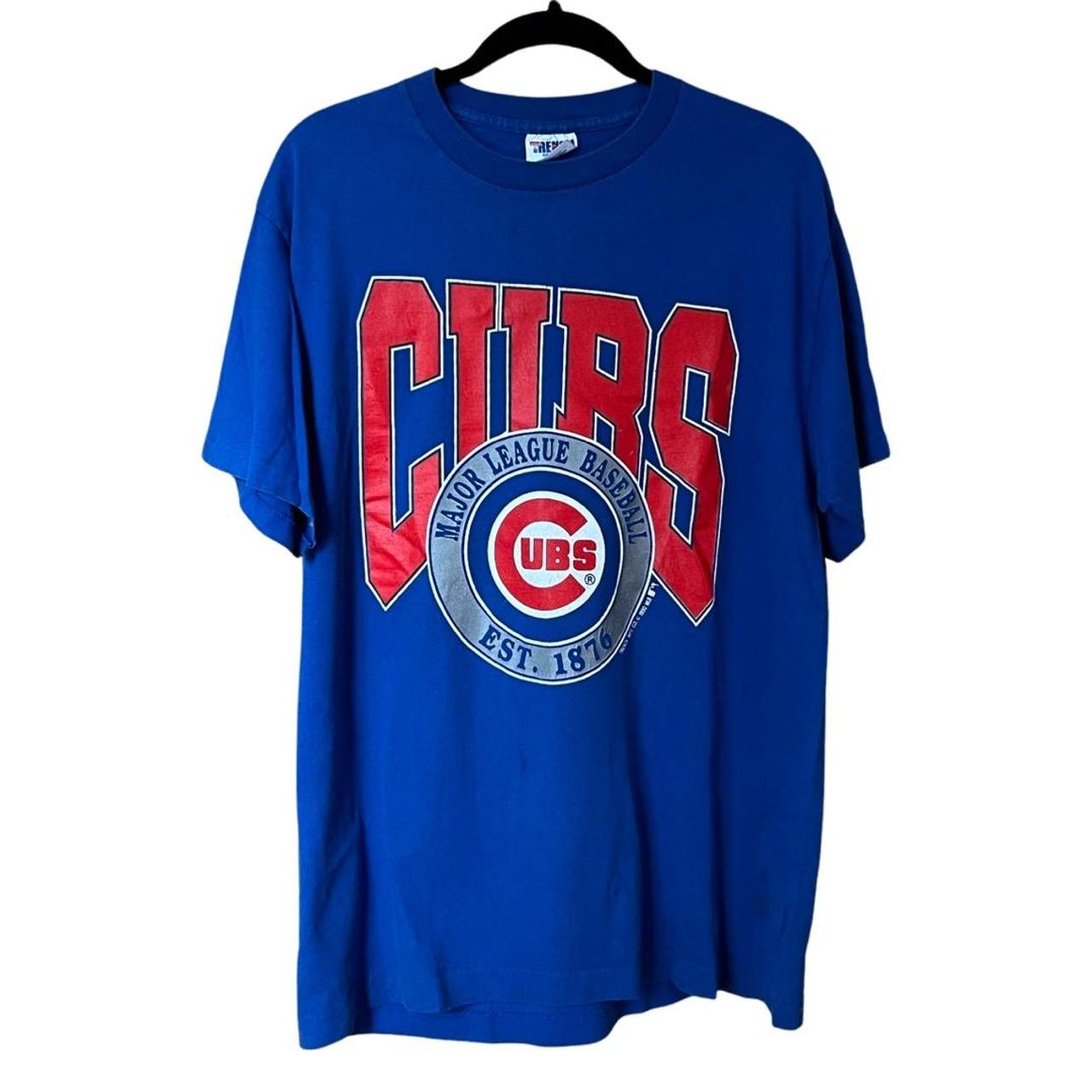 Vintage Chicago Cubs tshirt Size L Pit to Pit :... - Depop