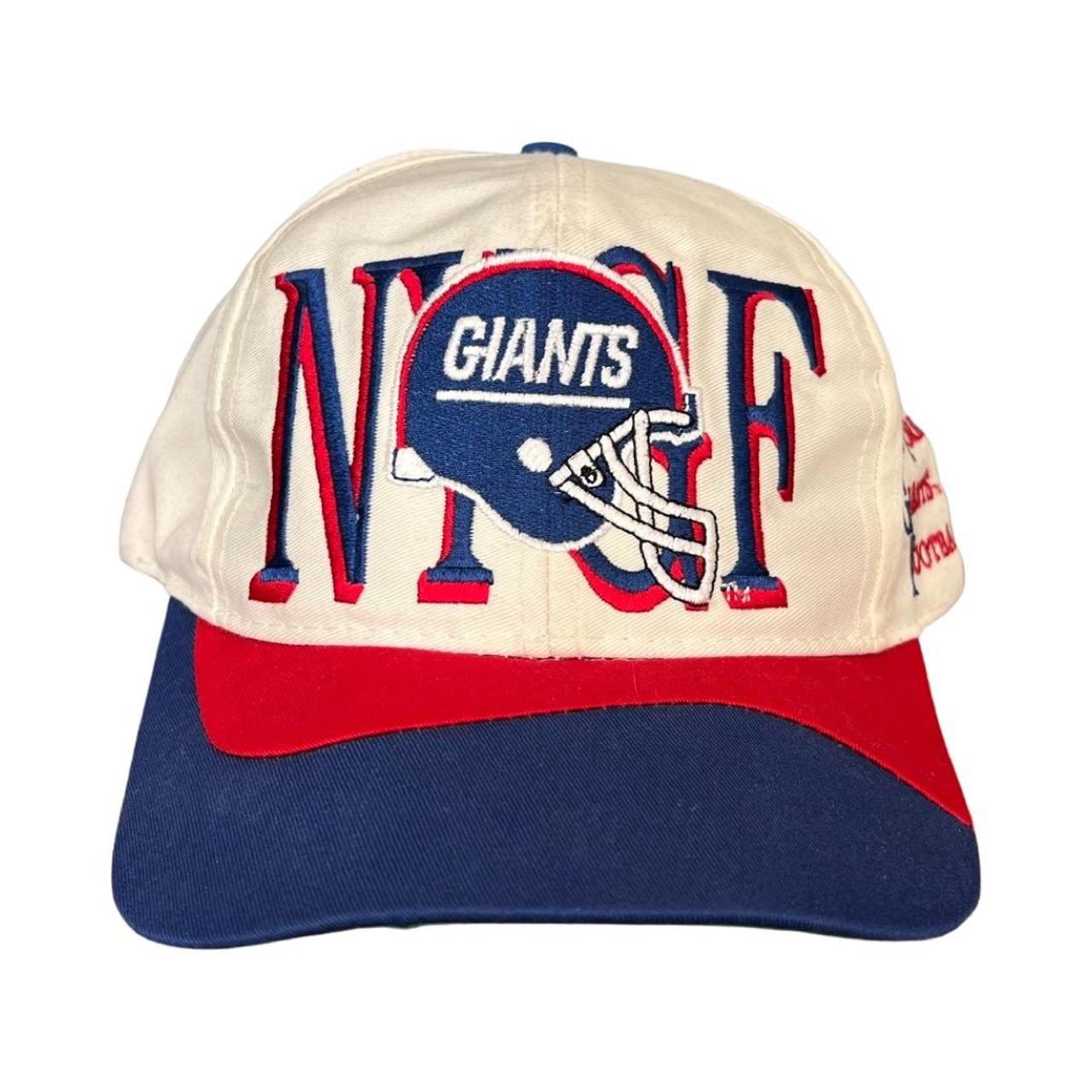 NFL, Accessories, Vintage New York Giants Leather White Snap Back Hat