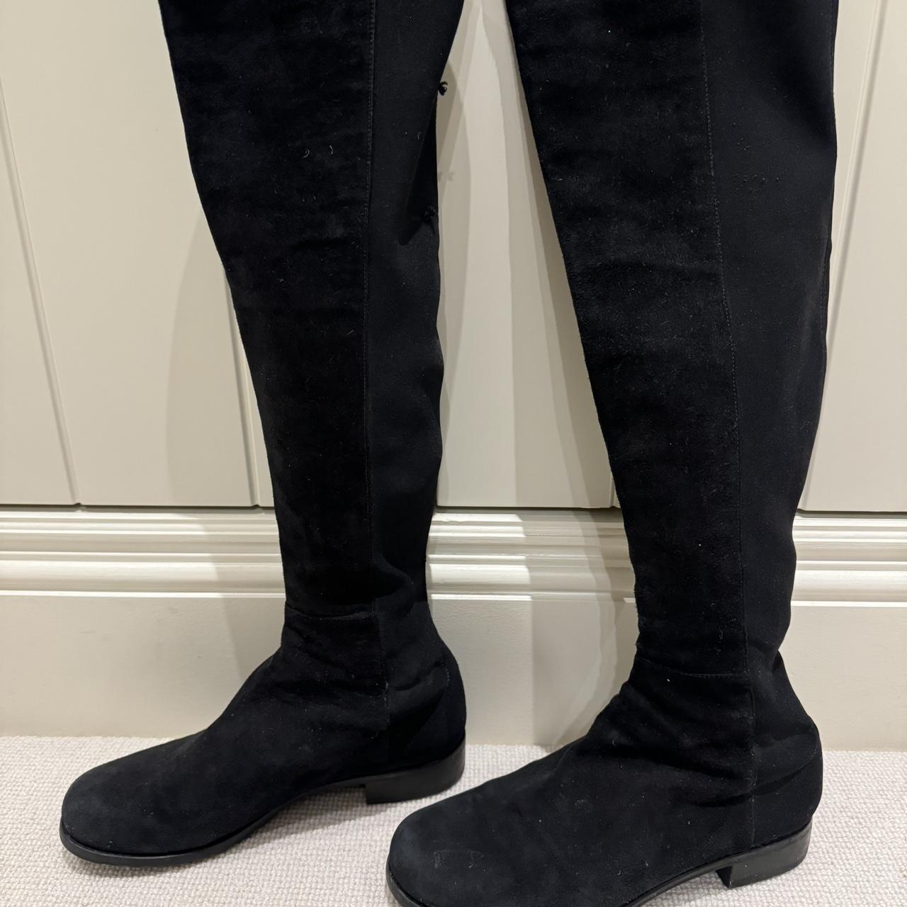 stuart weitzman black suede booties