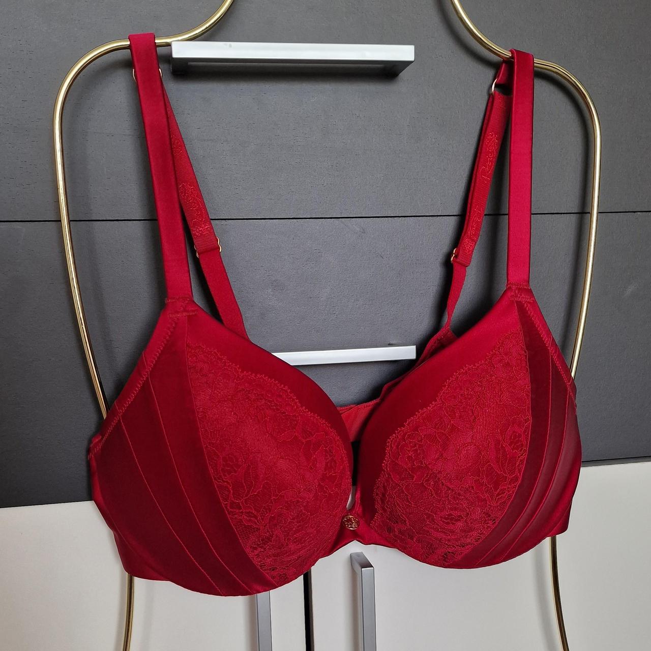 Very cute dark red bra and brief set by Rosie for... - Depop