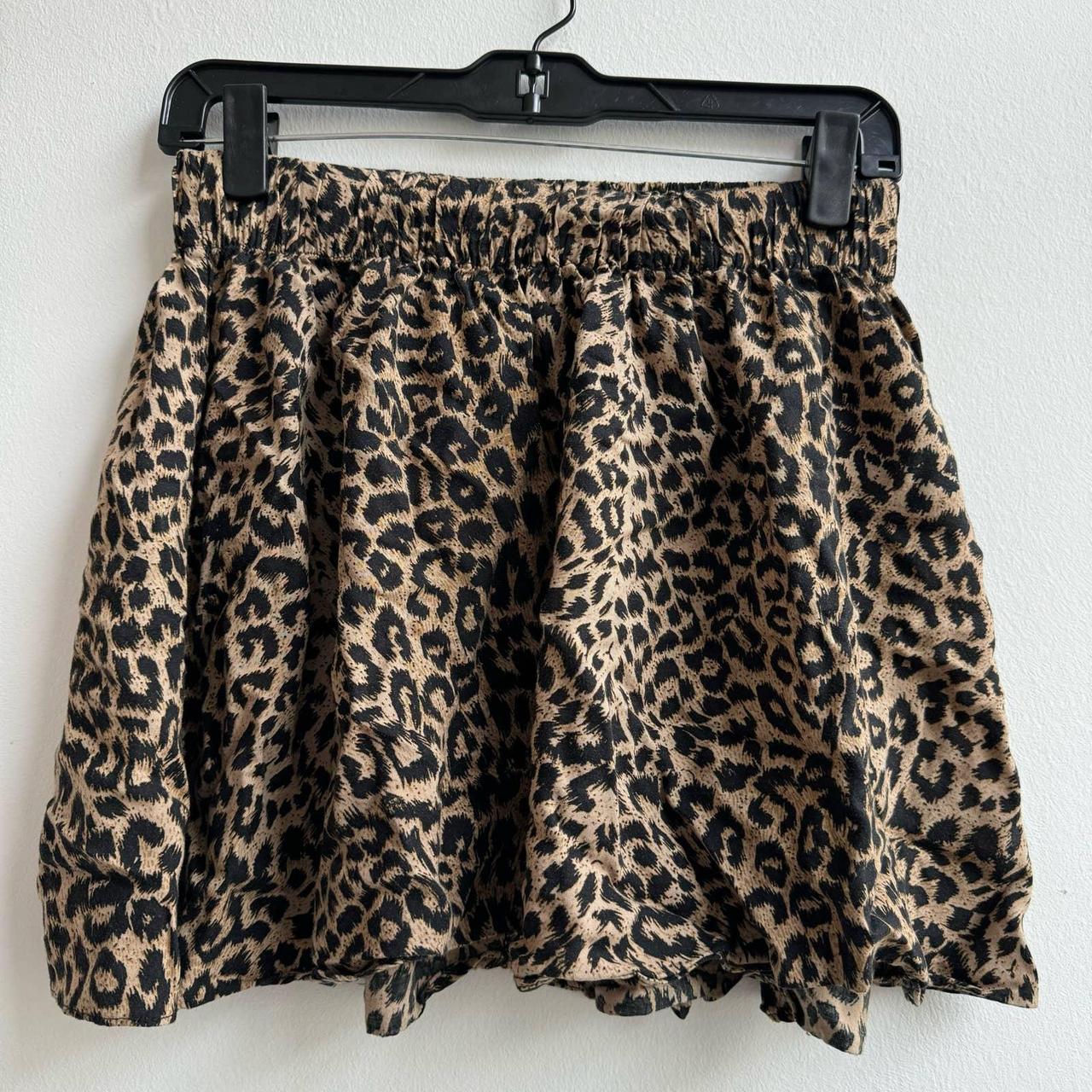 Victoria's Secret PINK Leopard Print Mini Skirt -... - Depop