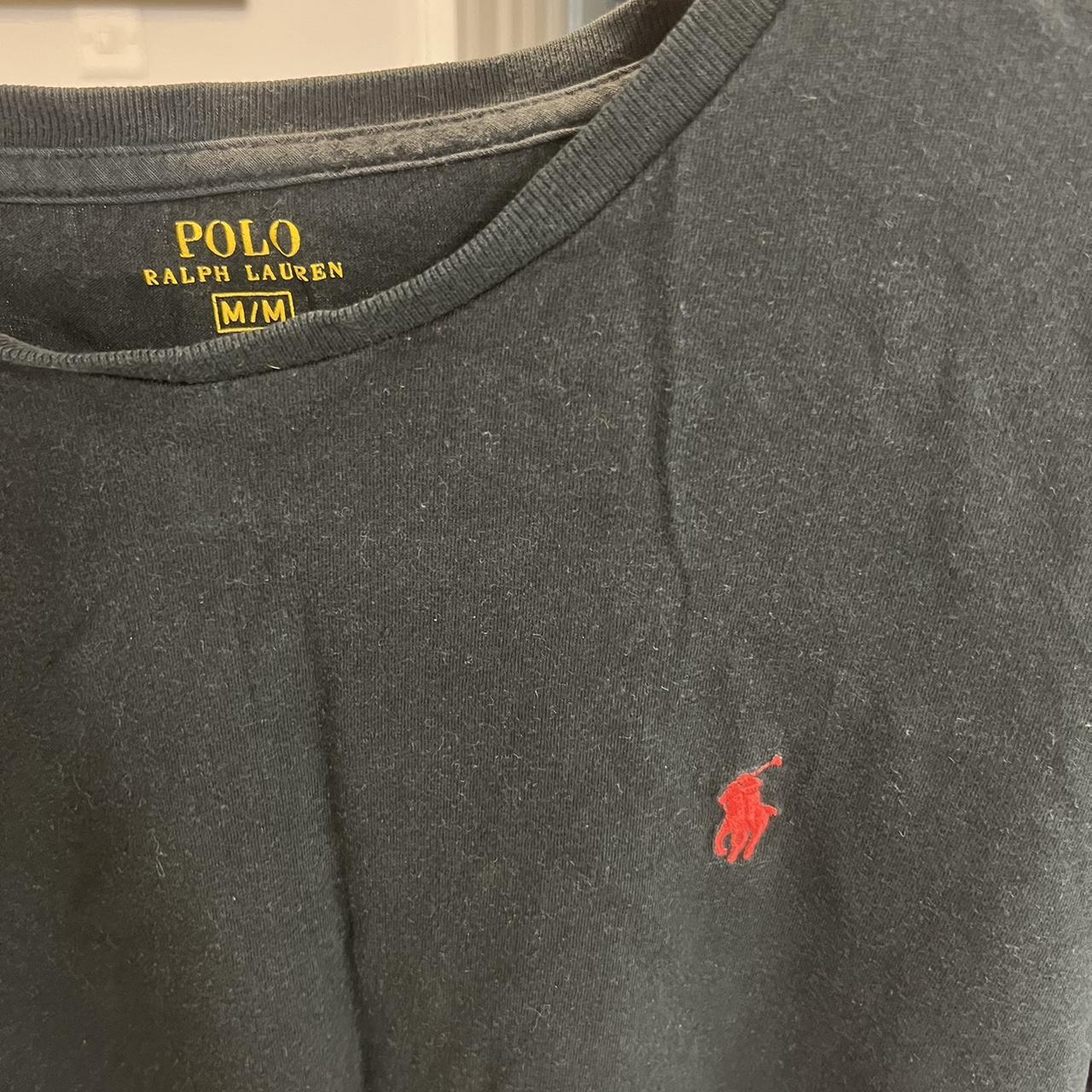 Black Ralph Lauren t shirt, size medium #ralphlauren... - Depop