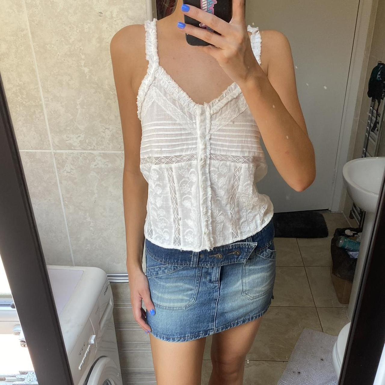 Zara embroided cami top perfect for summer Only... Depop