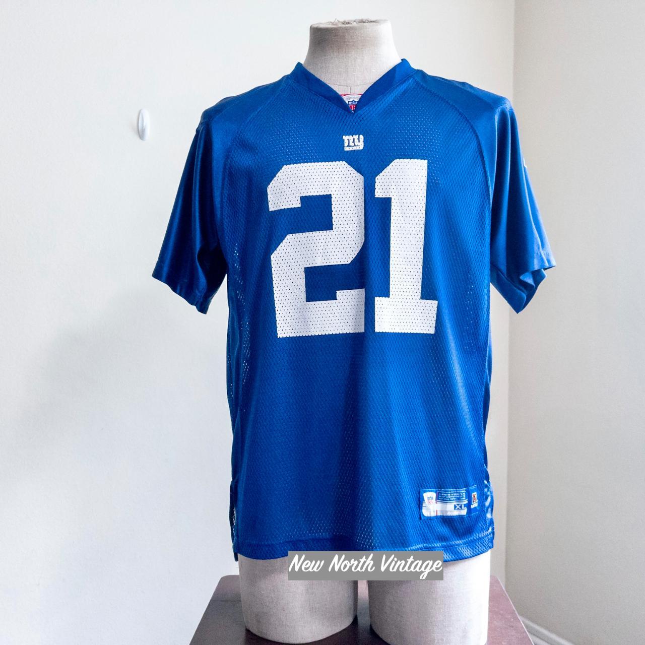 Vintage Reebok NFL New York Giants Tiki Barber #21 Jersey Size XL.