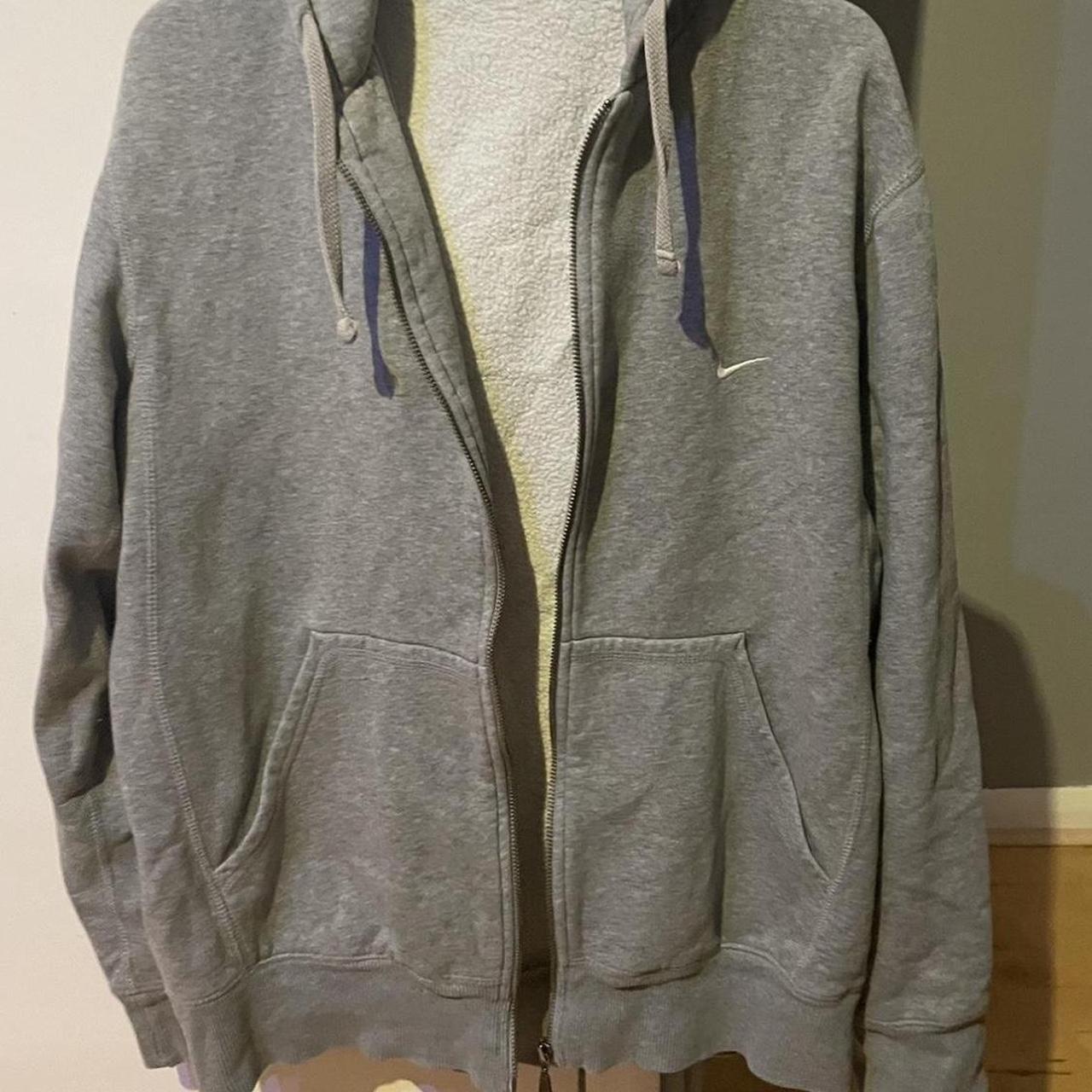 nike zip up grey