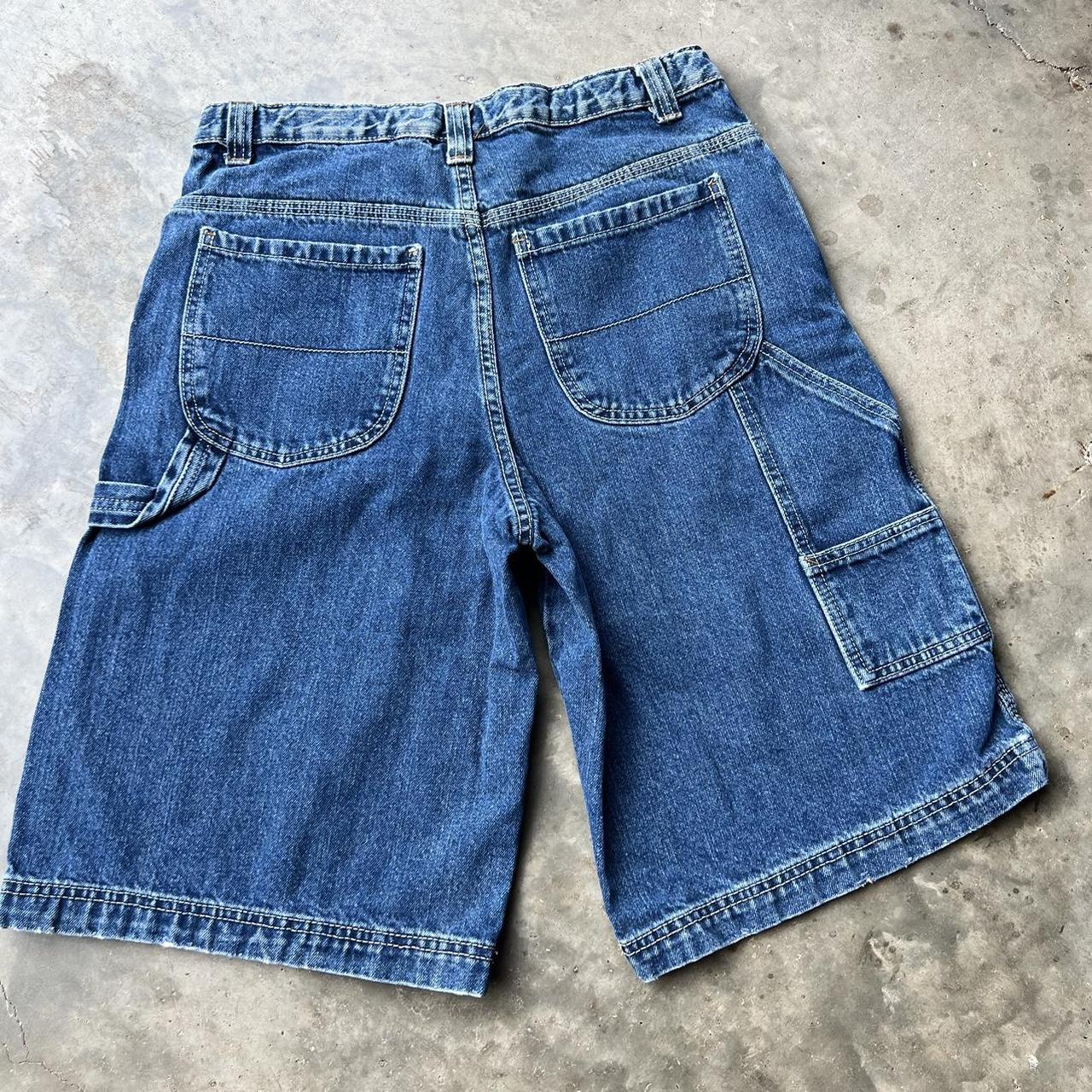 Cherokee Men's Blue and Navy Shorts | Depop